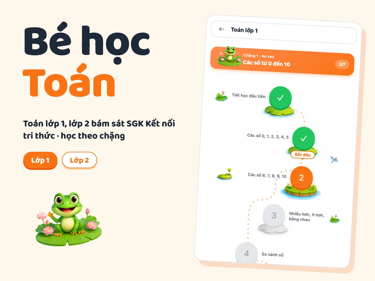Bé học Toán