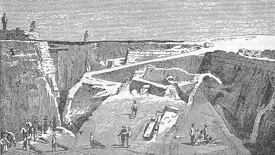 Schliemann nhận  khai quật Thành Troie