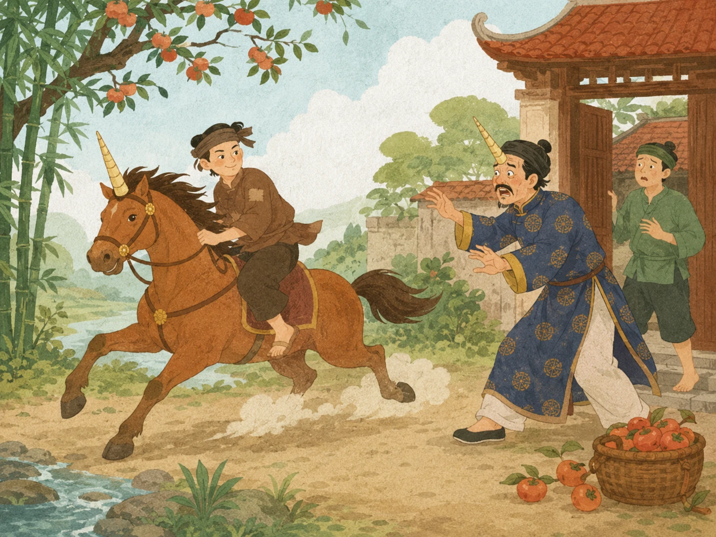 Nghe kể chuyện cổ tích - Cái sừng của tên địa chủ