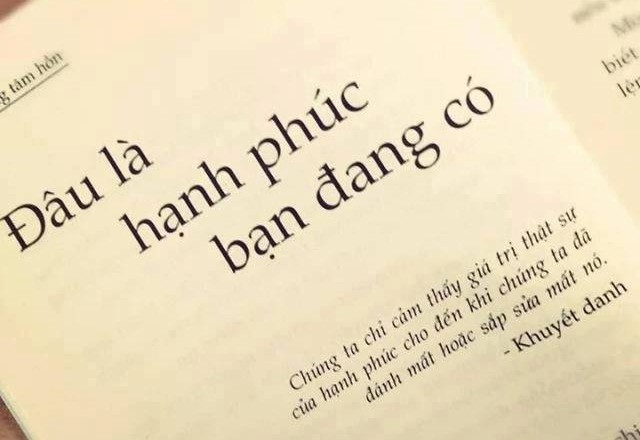 Hạnh phúc ư? Đơn giản lắm…