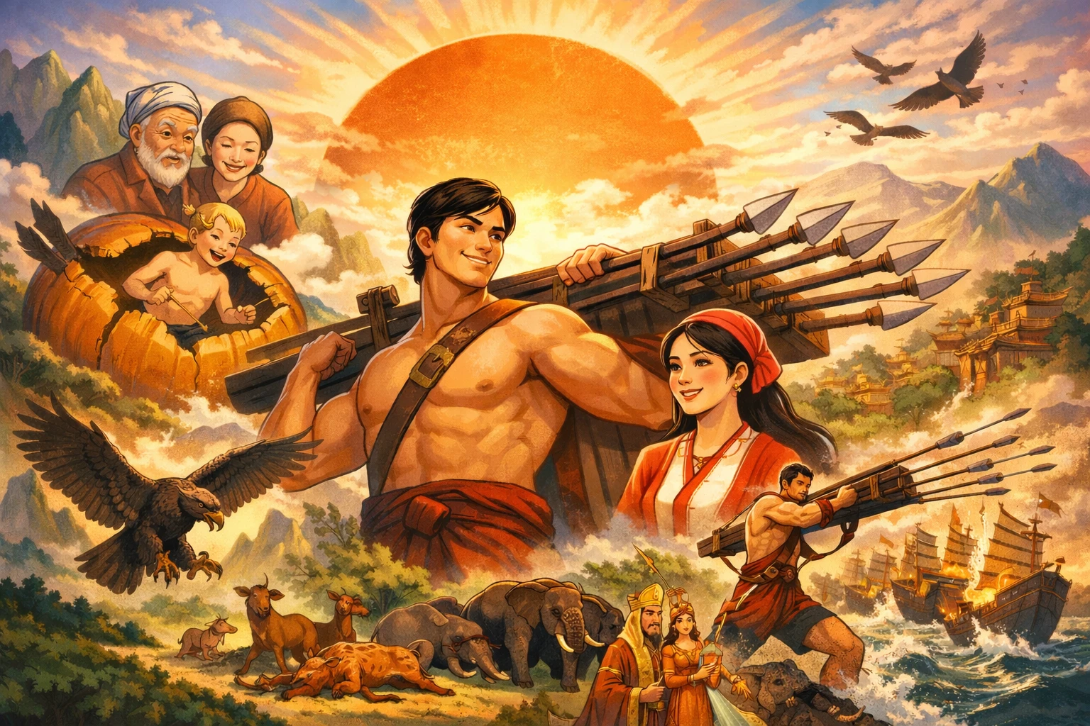 Nghe kể chuyện cổ tích - Cái ná chín rãnh