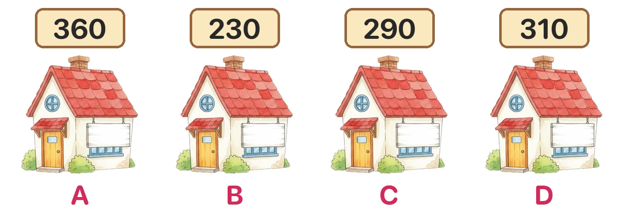 Gắn biển số cho các nhà kho theo thứ tự từ lớn đến bé.