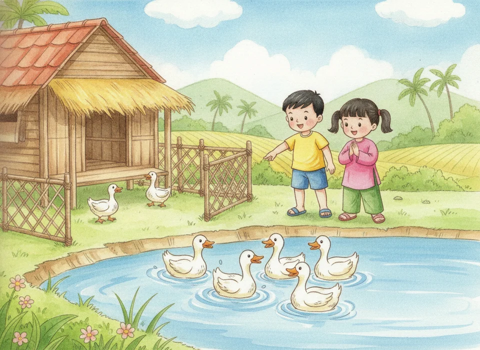 Chia đều 18 496 con vịt vào 2 trang trại. Mỗi trang trại có bao nhiêu con vịt? Đặt tính rồi tính 18 496 : 2.