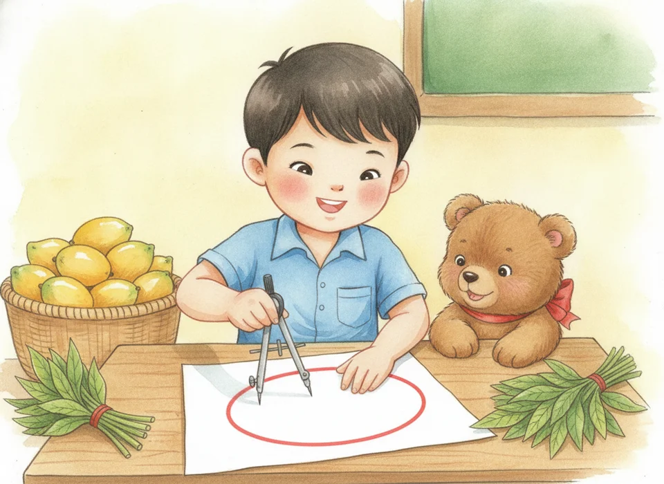 Để vẽ đường tròn, ta nên dùng dụng cụ nào?