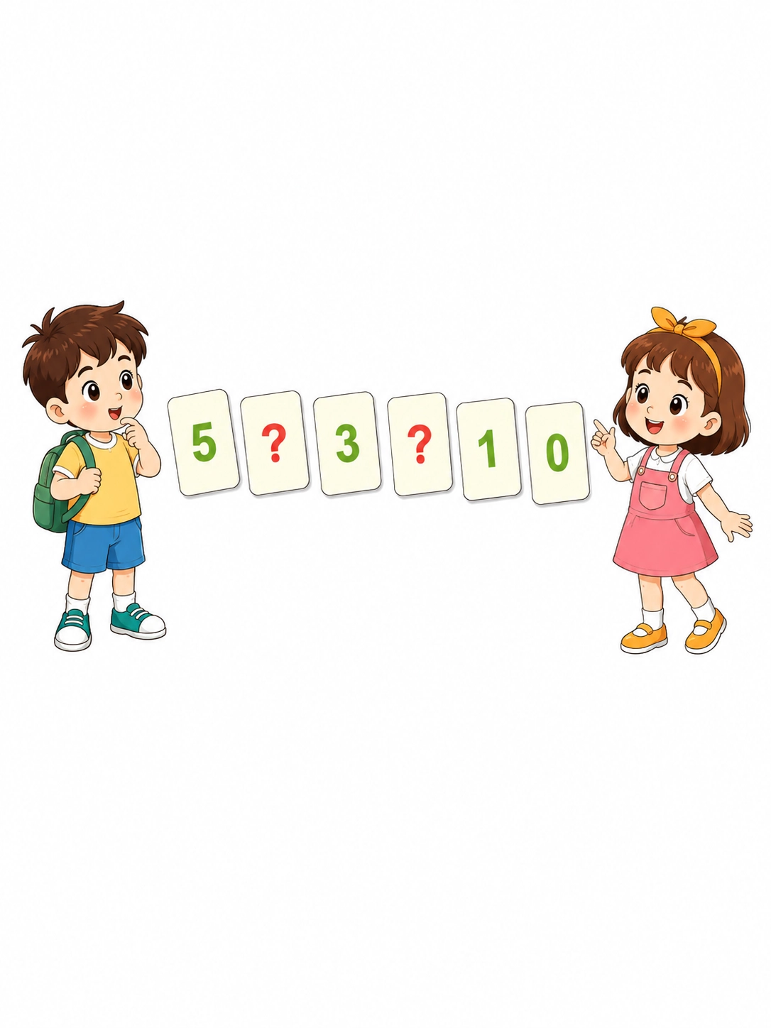 Các số nào còn thiếu trong hình?